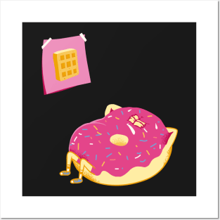 DONUT GIVE UP Posters and Art